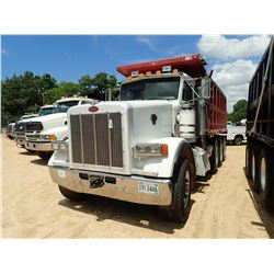 2004 PETERBILT 378 DUMP TRUCK, VIN/SN:1NPFXUTX94D818243 - TRI-AXLE, CUMMINS DIESEL ENGINE, 8LL TRANS
