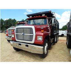 1996 FORD L9000 DUMP TRUCK, VIN/SN:1FDZU90X9TVA12471 - TRI-AXLE, 350HP CAT DIESEL ENGINE, 8LL TRANS,