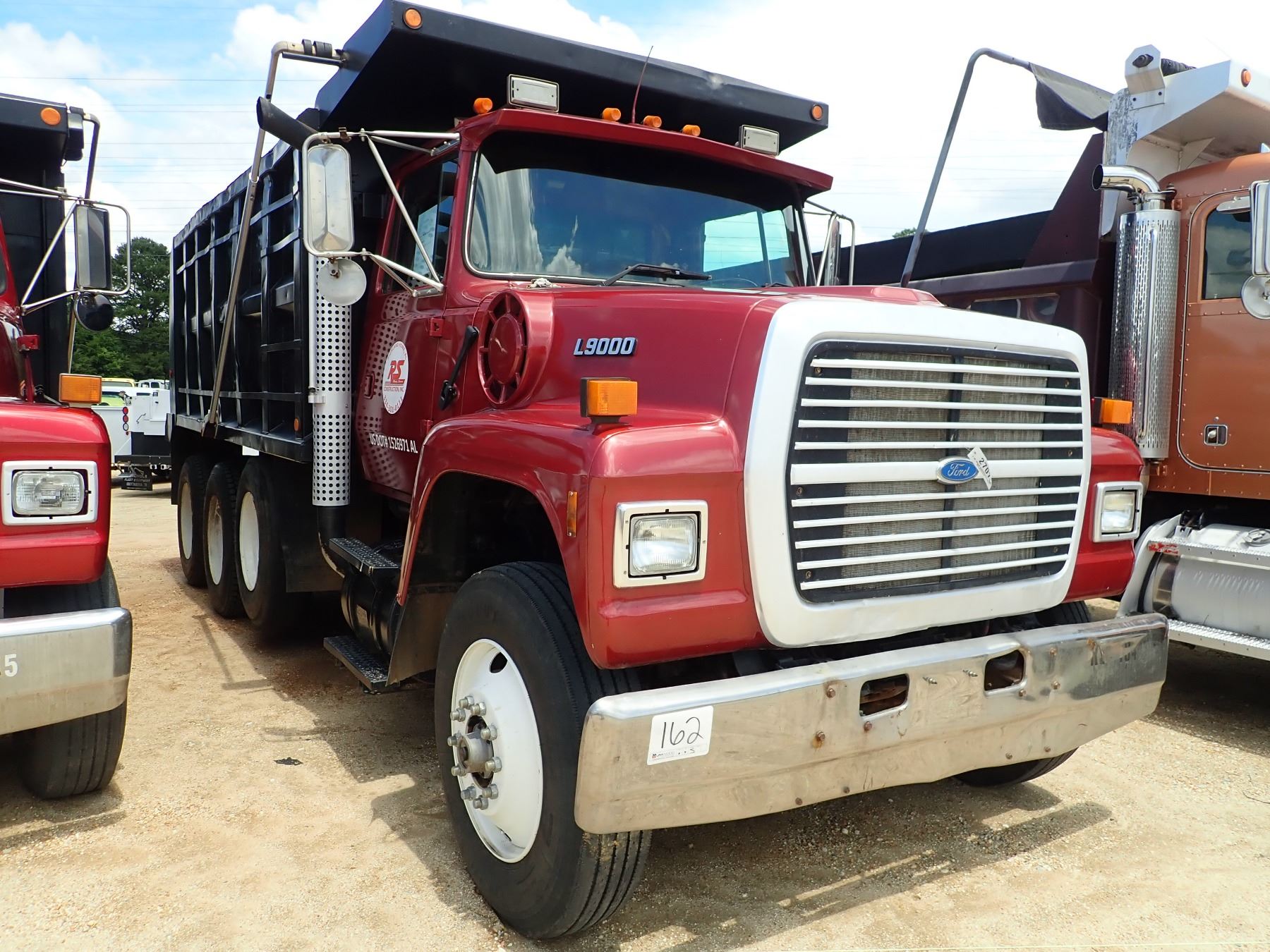 1996 Ford L9000 Dump Truck Vin Sn 1fdzu90x9tva12471 Tri Axle 350hp Cat Diesel Engine 8ll Trans