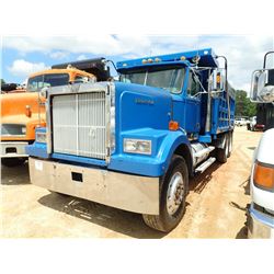 1987 WESTERN STAR DUMP TRUCK, VIN/SN:2WKPDCCFXHK919780 - T/A, CAT ENGINE, 9 SPEED TRANS, 38K REARS, 