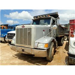 1991 PETERBILT 377 DUMP TRUCK, VIN/SN:1XPCDR9X4MN296766 - T/A, DETROIT SERIES 60 ENGINE, 9 SPEED TRA