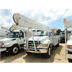 2007 FORD F750 BUCKET TRUCK, VIN/SN:3FRXF75TX7V512331 - S/A, CAT DIESEL ENGINE, 7 SPEED TRANS, 21K R