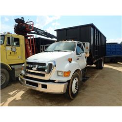 2007 FORD F650 DEBRIS TRUCK, VIN/SN:7V515345 - S/A, CUMMINS DIESEL ENGINE, A/T, 22' DUMP BODY, 295/7