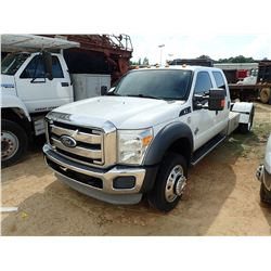 2011 FORD F550 HOT SHOT TRUCK, VIN/SN:1FD0W5GTXBEC05371 - CREW CAB, POWERSTROKE DIESEL ENGINE, A/T, 