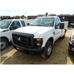 2009 FORD F250 SERVICE TRUCK, VIN/SN:1FDSF21R19EA15909 - 4X4, V8 POWER STROKE DIESEL ENGINE, A/T, RA