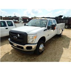 2012 FORD F350 SERVICE TRUCK, VIN/SN:1FD8W3HT6CEB93145 - 4X4, CREW CAB, POWER STROKE DIESEL ENGINE, 