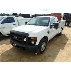 2008 FORD F250 SERVICE TRUCK, VIN/SN:1FDSX20598EA27218 - EXT CAB, V8 GAS ENGINE, A/T, OMAHA SERVICE 