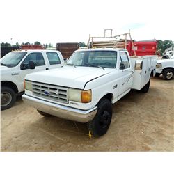 1989 FORD F SUPER DUTY SERVICE TRUCK, VIN/SN:2FDLF47M1KCA86731 - DIESEL ENGINE, 5 SPEED TRANS, SERVI
