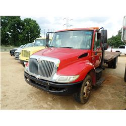 2004 INTERNATIONAL 4300 FLATBED TRUCK, VIN/SN:1HTMMAAM24H617925 - S/A, DT466, A/T, FLATBED BODY, 255