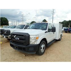 2011 FORD F350 FLATBED, VIN/SN:BEB40811 - EXT CAB, GAS, A/T, 9' FLATBED