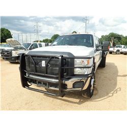 2014 FORD F250 FLATBED, VIN/SN:1FD3W3H68EEB77252 - 4X4, CREW CAB, V8 GAS ENGINE, A/T, 10' FLATBED BO