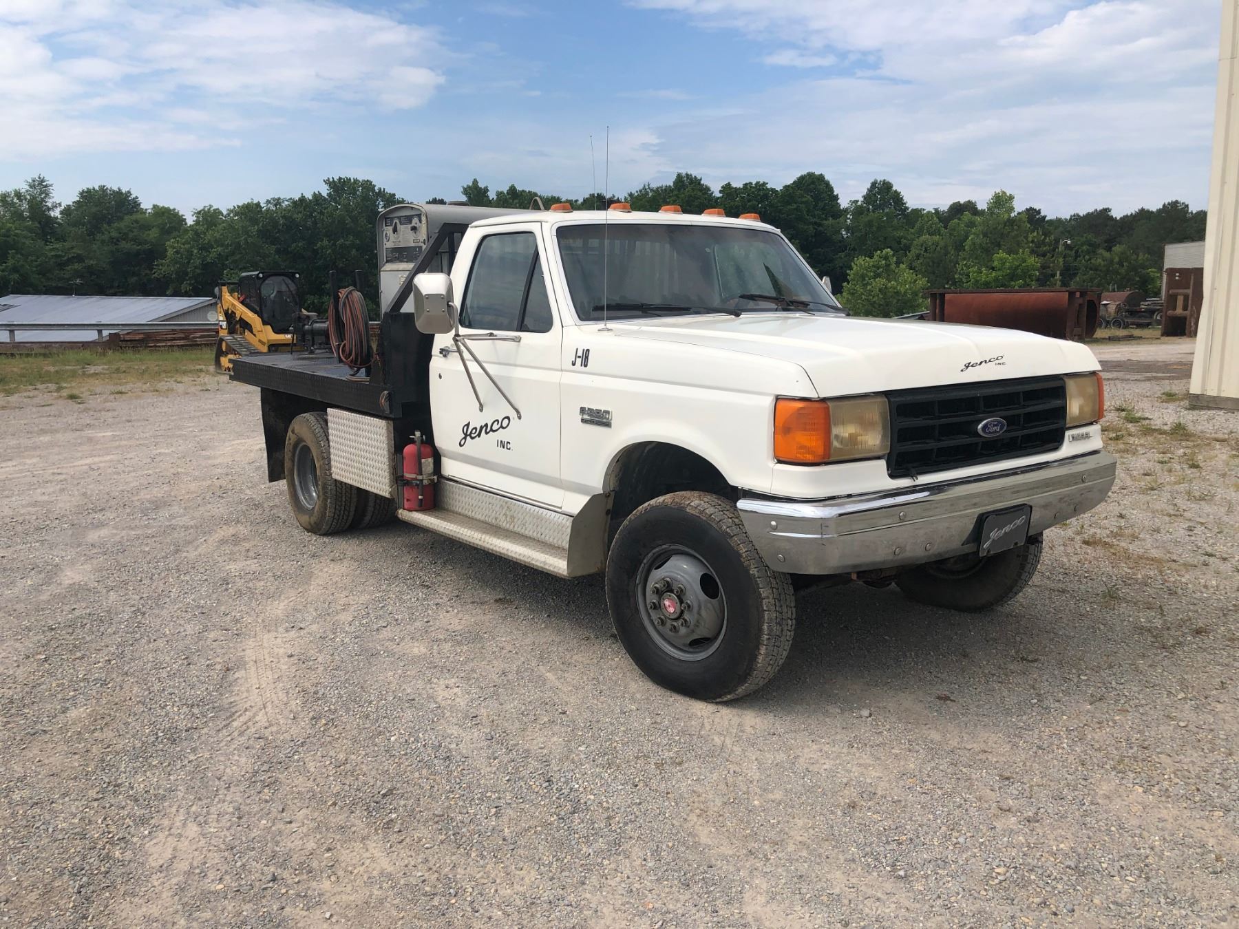 1988 FORD F350 FLATBED TRUCK, VIN/SNJNA82225 4X4, DIESEL, 5 SPEED
