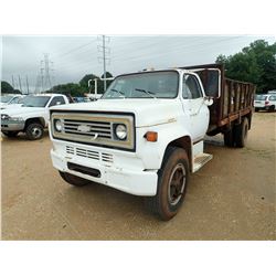 1986 CHEVROLET FLATBED TRUCK, VIN/SN:1GBG7D1B2GV113600 - S/A, V8 GAS ENGINE, 5 & 2 SPD TRANS, 16' FL