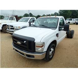 2009 FORD F350 CAB & CHASSIS, VIN/SN:1FDWE36R29EA00321 - V8 POWER STROKE DIESEL ENGINE, A/T