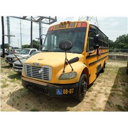 2008 THOMAS SAF-T-LINER C2 SCHOOL BUS, VIN/SN:4UZABRCS38CY48427 - MERCEDES DIESEL ENGINE, A/T, 23 PA