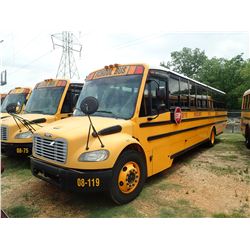 2008 THOMAS SAFE-T-LINER SCHOOL BUS, VIN/SN:4UZABRCS68CY48373 - MERCEDES BENZ DIESEL ENGINE, ALLISON