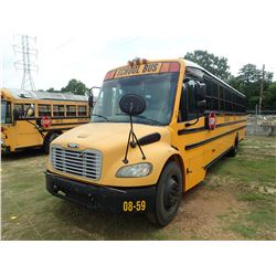 2008 THOMAS SCHOOL BUS, VIN/SN:4UZABRCSX8CY48313 - MERCEDES DIESEL, A/T, 49 PASSENGER, ODOMETER READ