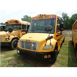 2008 THOMAS SAF-T-LINER C2 SCHOOL BUS, VIN/SN:4UZABRCSX8CY48280 - MERCEDES DIESEL ENGINE, A/T, 49 PA