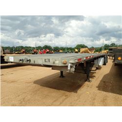 1995 BENSON FLATBED TRAILER, VIN/SN:1NUFPT28ZSMNA0274 - T/A, 48' LENGTH, 96" WIDTH, SPREAD AXLE, 11R