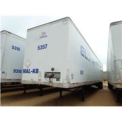 2003 WABASH VAN TRAILER, VIN/SN:1JJV532W93L875857 - T/A, 53' LENGTH, BARN DOOR, 295/75R22.5 TIRES, A