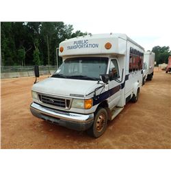 2005 FORD E350 BUS, VIN/SN:1FDWE35L55HB48911 - DIESEL ENGINE, A /T, 13 PASSENGER, WHEELCHAIR LIFT (C
