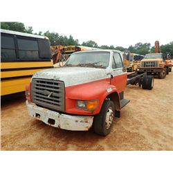 1995 FORD F700 CAB & CHASSIS, VIN/SN:1FDMF72J4SVA23314 - DIESEL ENGINE, A/T (DOES NOT OPERATE)