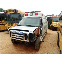 2008 FORD E350 AMBULANCE, VIN/SN:1FDSS3468DA64927 - DIESEL ENGINE, A/T (DOES NOT OPERATE)