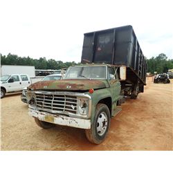FORD F700 DUMP, VIN/SN:F60EVQ21035 - T/A, GAS ENGINE, 4 SPEED TRANS, STEEL DUMP BODY (DOES NOT OPERA