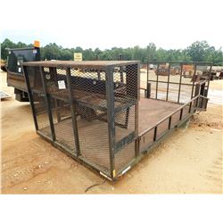 LANDSCAPING TRUCK BED, 16', 4' DOVETAIL RAMP, FOLD DOWN SIDE (A-1)