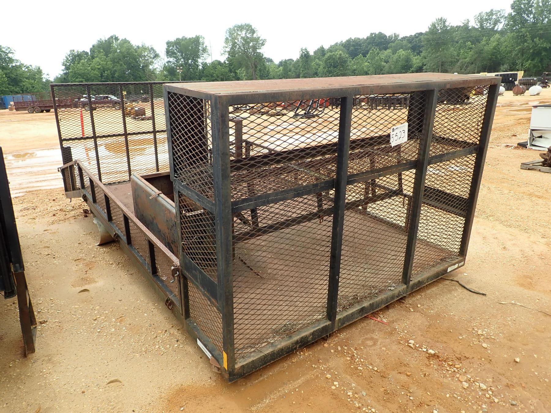 LANDSCAPING TRUCK BED, 16', 4' DOVETAIL RAMP, FOLD DOWN SIDE (A1) J