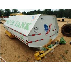 MATTEO 2,000 GAL WATER TANK W/ PUMP & FILTER (UNUSED) (A-1)