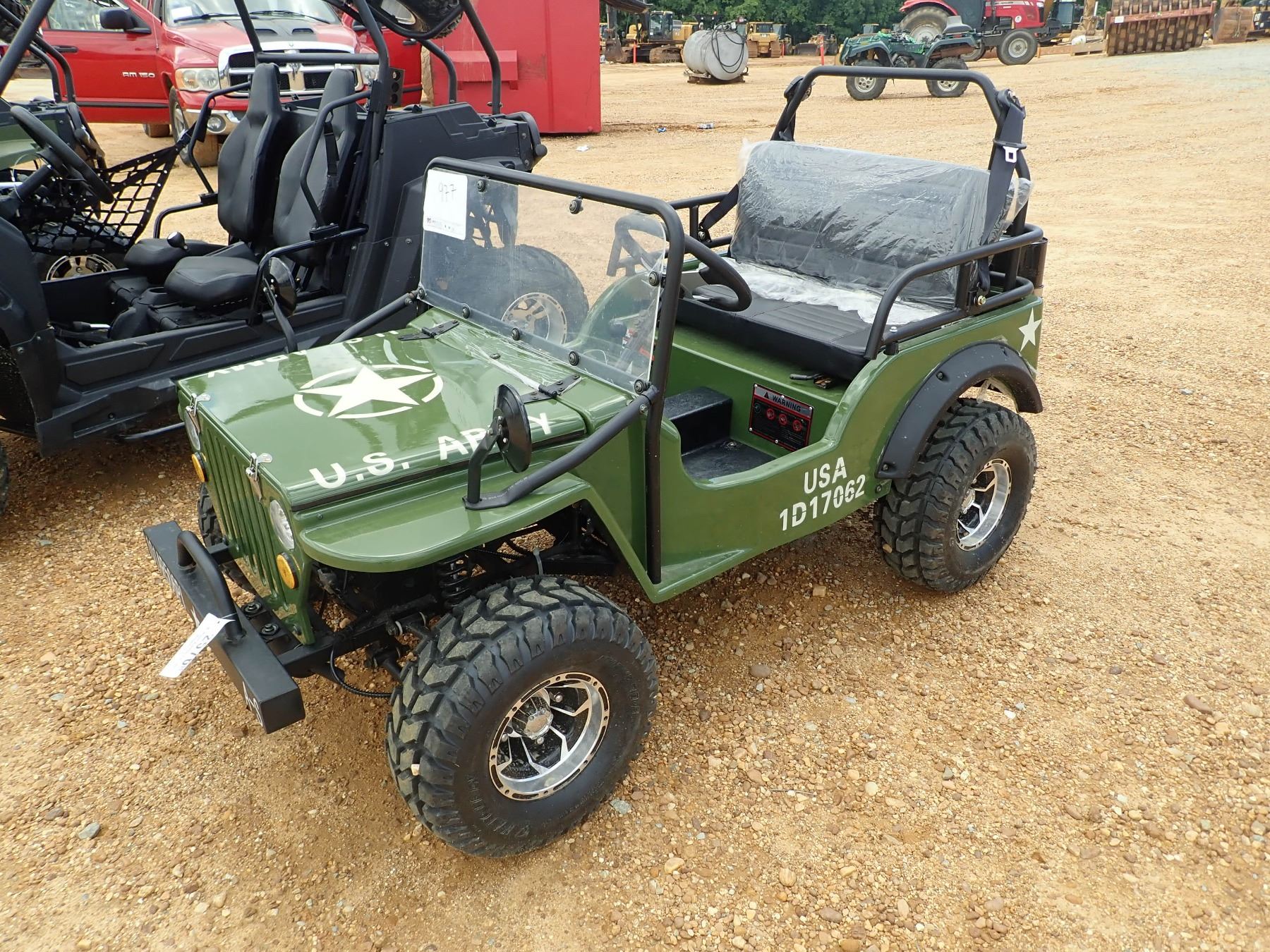 GAS POWERED JEEP THEMED GO CART J.M. Wood Auction Company, Inc.