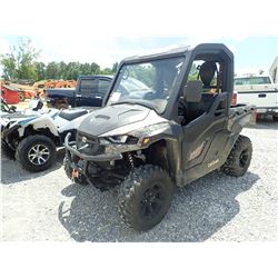 CUB CADET CHALLENGER 750 UTV, VIN/SN:1E087HC0024 - 4X4, DUMP BED, WINCH, CANOPY, WINDSHEILD, METER R