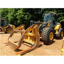 2015 JOHN DEERE 644K WHEEL LOADER, VIN/SN:665672 - WICKER FORKS W/TOP CLAMP, RIDE CONTROL, CAB, A/C,