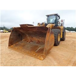 2014 CAT 980K WHEEL LOADER, VIN/SN:W7K01458 - BUCKET, RIDE CONTROL, LOAD-RITE SCALES, CAB, A/C, AUTO