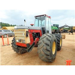 VERSATILE 27688 SCRAPER TRACTOR, VIN/SN:332512 - MFWD, CUMMINS DIESEL ENGINE, 3 REMOTES, CAB, A/C, 2
