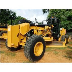 2015 CAT 12M3 MOTOR GRADER, VIN/SN:N9R00164 - 14' MOLDBOARD, REAR RIPPER, PUSH BLOCK, CAB, A/C, 17.5