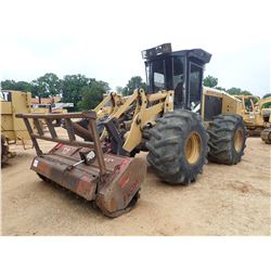 HYDRO AX 470 MULCHER, VIN/SN:HA18647 - FECON BH120HD MULCH HEAD, CAB, A/C, 28L-26 TIRES, METER READI