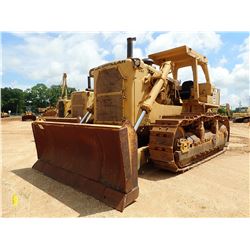 CAT D9H CRAWLER TRACTOR, VIN/SN:90V6203 - CUSHION BLADE, CANOPY, METER READING 5,754 HOURS
