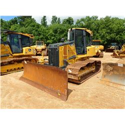 2014 JOHN DEERE 700K LGP CRAWLER TRACTOR, VIN/SN:270437 - 6 WAY BLADE, GPS READY, CAB, A/C, METER RE