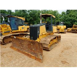 2008 JOHN DEERE 700J CRAWLER TRACTOR, VIN/SN:157080 - 6 WAY BLADE, CANOPY, METER READING 5,436 HOURS