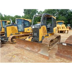 2015 JOHN DEERE 650K LGP CRAWLER TRACTOR, VIN/SN:287380 - 6 WAY BLADE, CANOPY, SWEEPS, SCREENS, METE