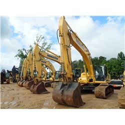 2012 KOMATSU PC360LC-10 EXCAVATOR, VIN/SN:A32142 - 10'-6" STICK, THUMB, 62" BUCKET, CAB, A/C, METER 