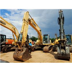 2005 KOBELCO SK210 LC HYDRAULIC EXCAVATOR, VIN/SN:YQ08-U2454 - 10' STICK, 42" BUCKET, THUMB, CAB, A/
