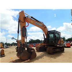 2015 CASE CX160C HYDRAULIC EXCAVATOR, VIN/SN:S6F1657 - 8'-8" STICK, 38" BUCKET, COUPLER, HYD THUMB, 