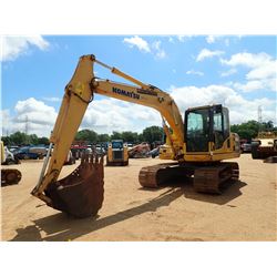 2011 KOMATSU PC130-8 HYDRAULIC EXCAVATOR, VIN/SN:83105 - 8' 3" STICK, 36" BUCKET, CAB, A/C, METER RE