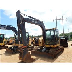 2010 JOHN DEERE 75D HYDRAULIC EXCAVATOR, VIN/SN:14117 - 7' STICK, 30'' BUCKET, BLADE, CAB, A/C, METE