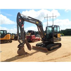2016 VOLVO EC60E HYDRAULIC EXCAVATOR, VIN/SN:310354 - 6' 3" STICK, 16" BUCKET, COUPLER, HYD THUMB, A