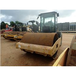 2009 CAT CS56 ROLLER, VIN/SN:C5S00827 - VIBRATORY, 84" SMOOTH DRUM, CAB, A/C, METER READING 5,742 HO