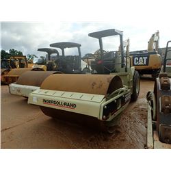 INGERSOLL RAND SD100D ROLLER, VIN/SN:146591 - VIBRATORY, 84" SMOOTH DRUMS, CANOPY, METER READING 8,7